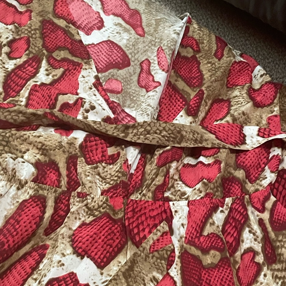 Red and Brown Romper